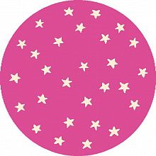 Овальный ковер детский FUNKY TOP STARF pink ROUND