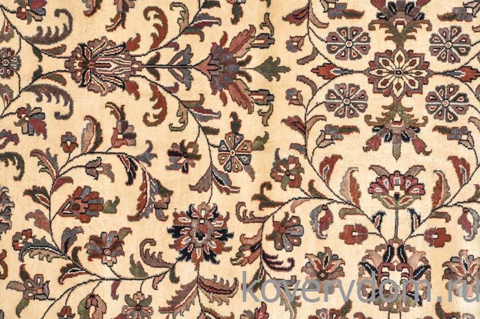 Ковер ручной работы 100% шерсть Kashan 10-60 Creme Blue Ковер ручной работы 100% шерсть Kashan 10-60 Creme Blue
