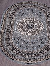 Овальный ковер SIERRA D504 BLUE-BROWN 2 Овал