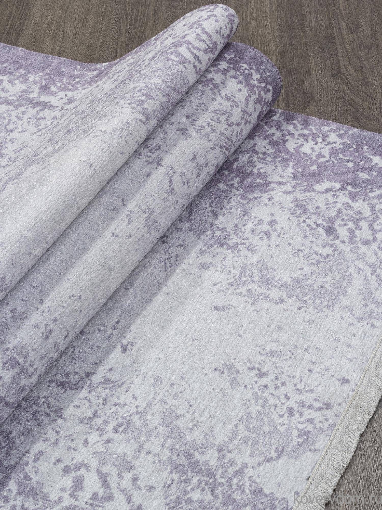 Ковер из полиэстера ЛОТУС AB189D ФИОЛЕТОВЫЙ / СЕРЫЙ Ковер из полиэстера ЛОТУС AB189D ФИОЛЕТОВЫЙ / СЕРЫЙ