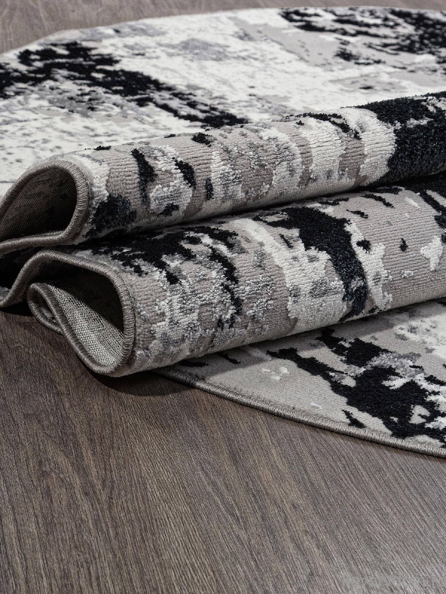Ковер PALERMO F285 DARK GRAY Овал Ковер PALERMO F285 DARK GRAY Овал