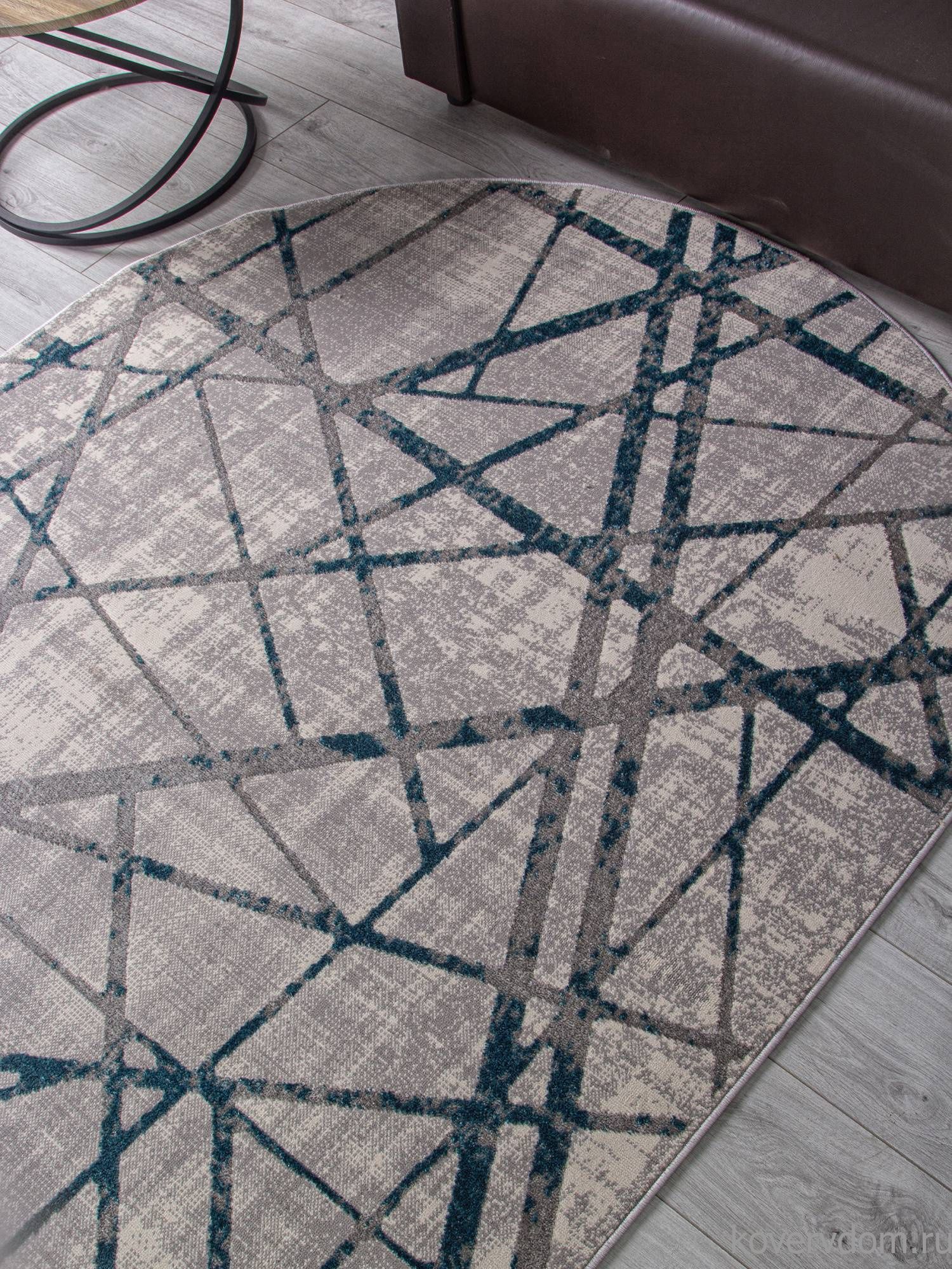 Ковер LIMAN F478 GRAY-BLUE Овал Ковер LIMAN F478 GRAY-BLUE Овал