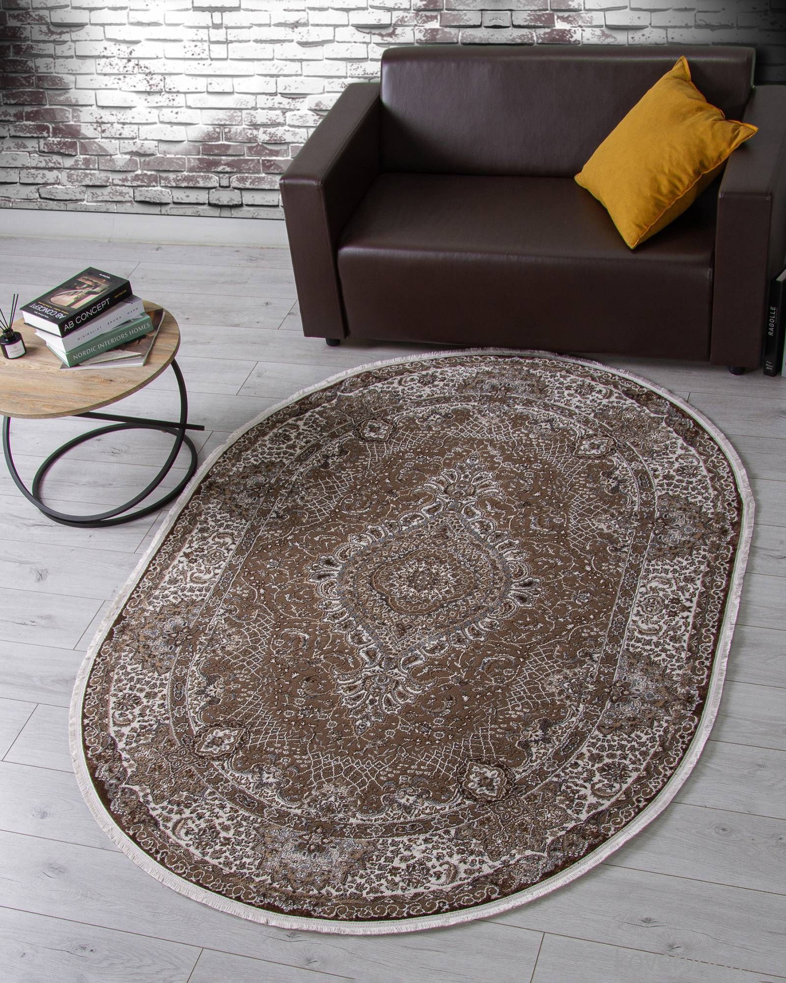 Ковер DOLCE D414 BROWN Овал Ковер DOLCE D414 BROWN Овал