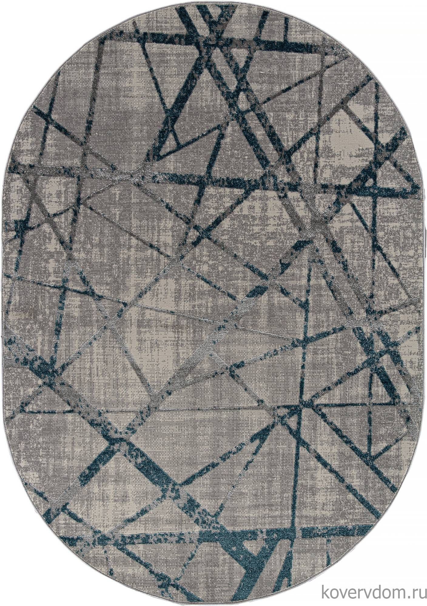Ковер LIMAN F478 GRAY-BLUE Овал Ковер LIMAN F478 GRAY-BLUE Овал