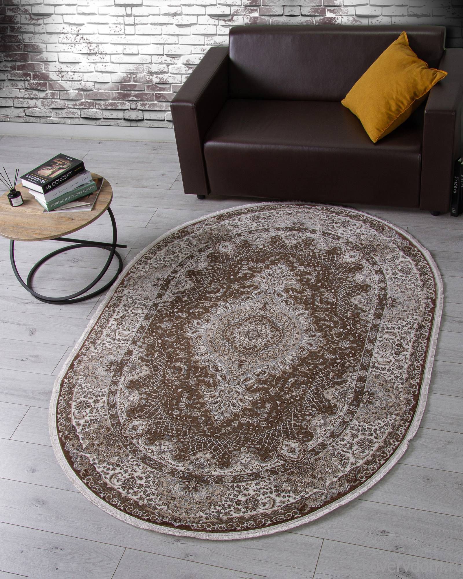Ковер DOLCE D414 BROWN Овал Ковер DOLCE D414 BROWN Овал