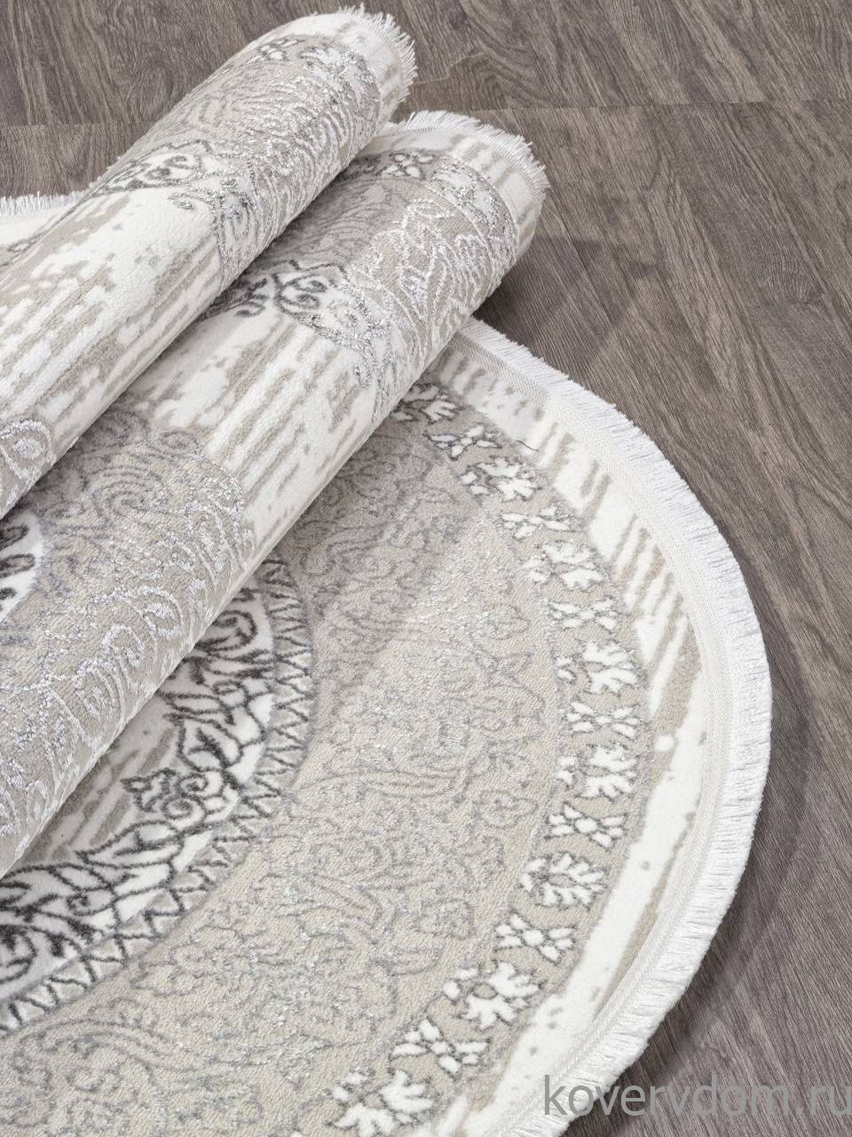 Ковер ALFANI Q012A GREY FDY / CREAM SHRINK Овал Ковер ALFANI Q012A GREY FDY / CREAM SHRINK Овал