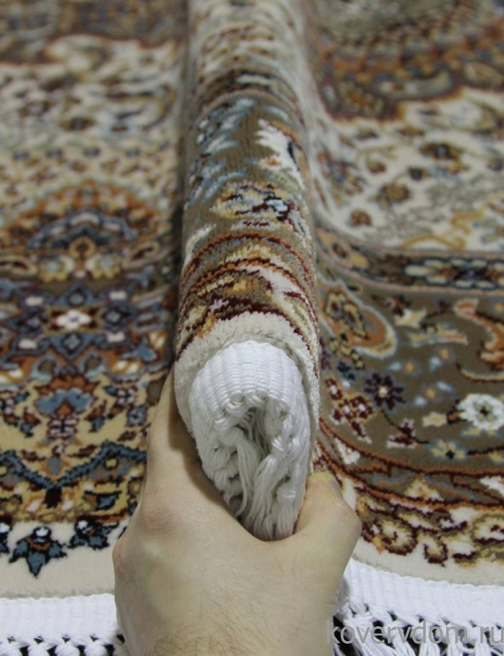 Ковер SHAHREZA D414 CREAM-BROWN Овал