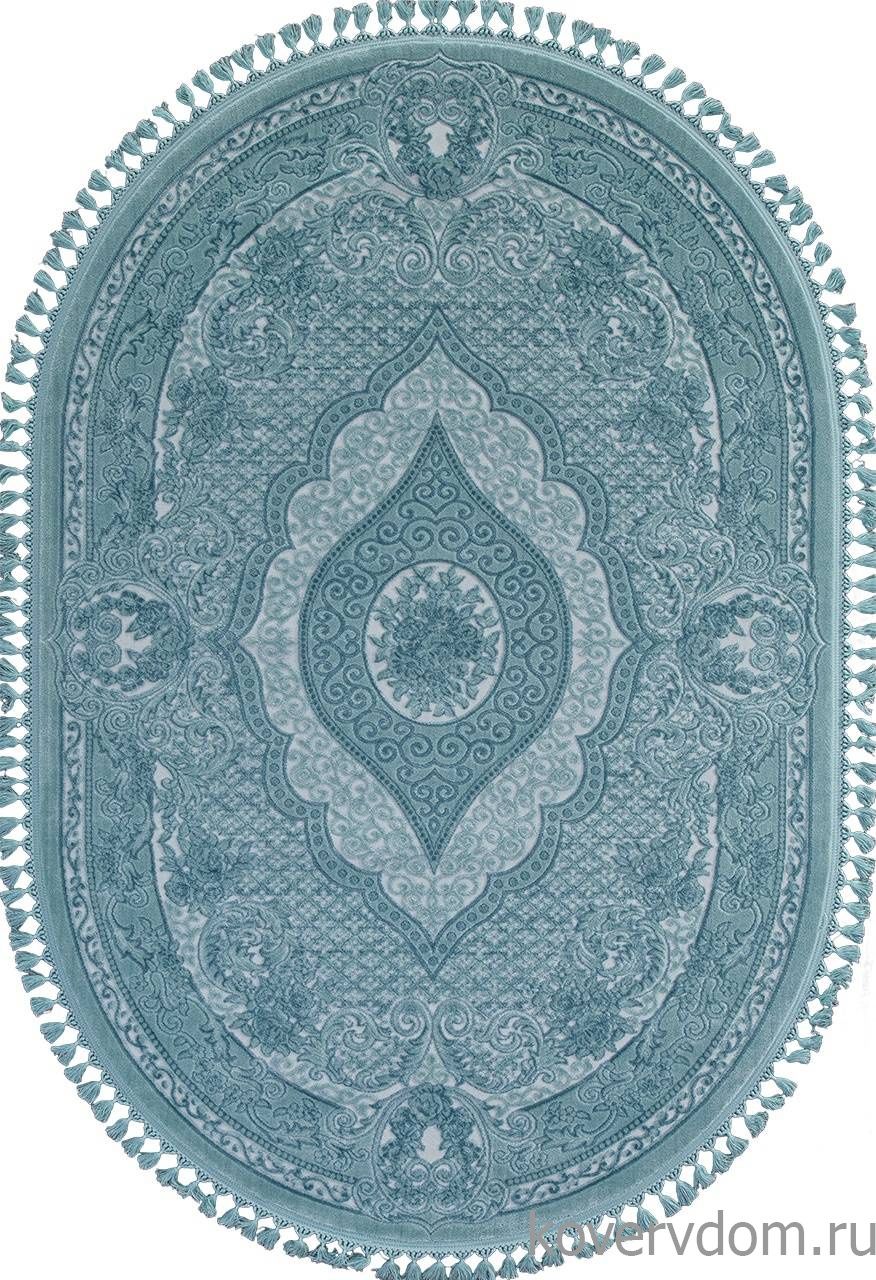 Ковер HUNKAR 07931 BLUE / BLUE Овал