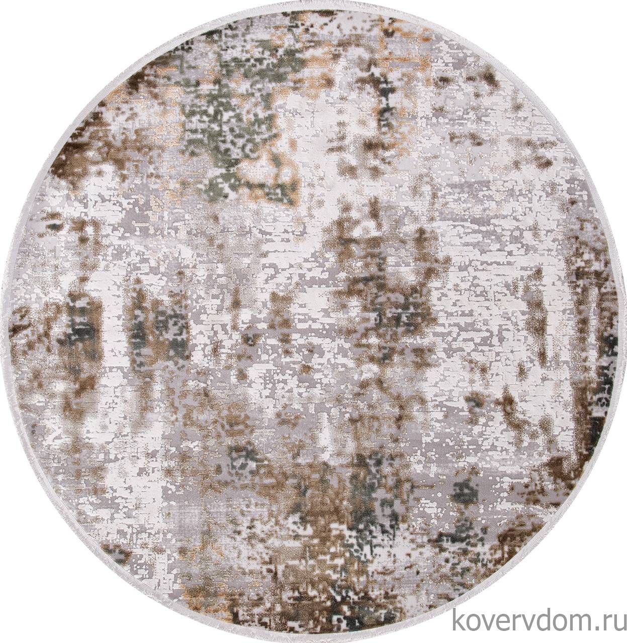 Ковер ALLURES 12104 CREAM / GREEN Круг Ковер ALLURES 12104 CREAM / GREEN Круг