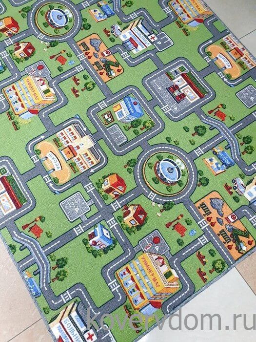 Детский ковер-палас с дорогами TOWN 1367-51 Детский ковер-палас с дорогами TOWN 1367-51