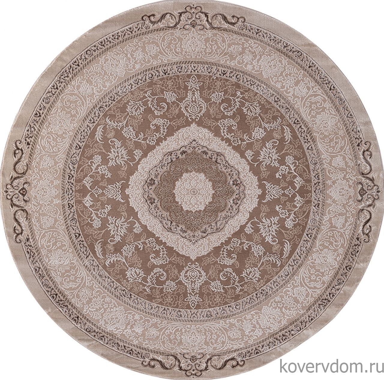 Ковер ARMINA 03874B BROWN / BROWN Круг Ковер ARMINA 03874B BROWN / BROWN Круг
