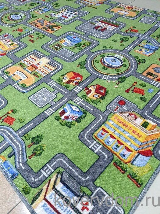 Детский ковер-палас с дорогами TOWN 1367-51 Детский ковер-палас с дорогами TOWN 1367-51