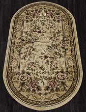 Овальный ковер коричневый FORTUNE L037 BEIGE Овал
