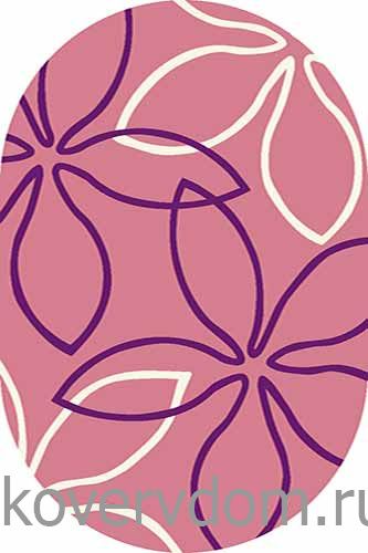 Ковер VISION DELUXE v806 PINK Овал