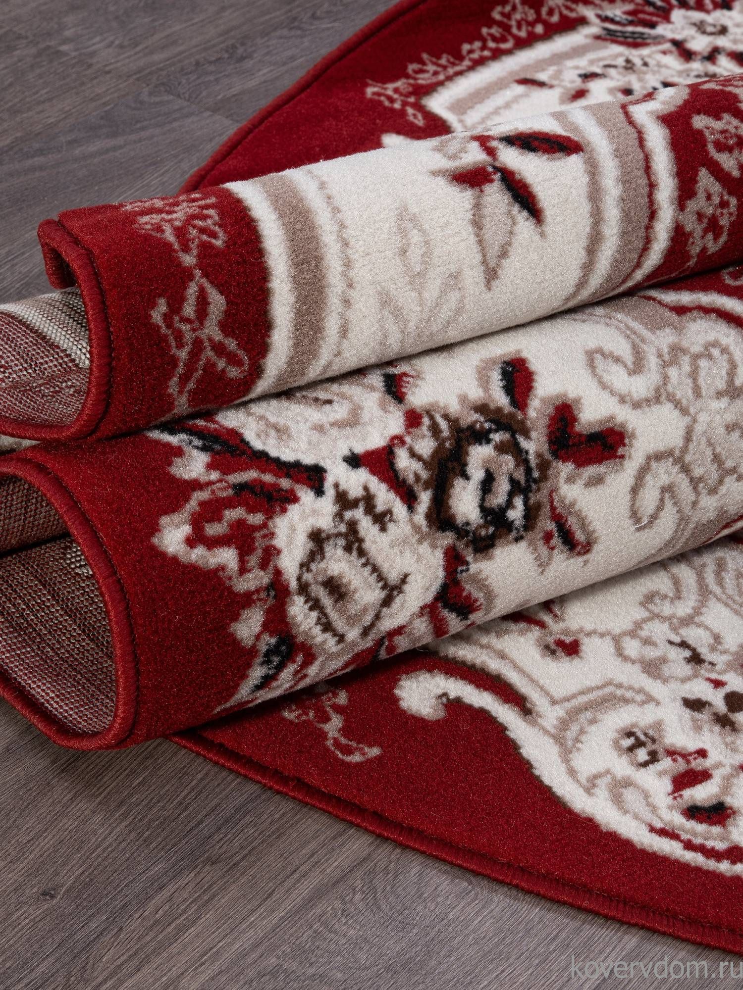Ковер GAVANA D017 RED Овал