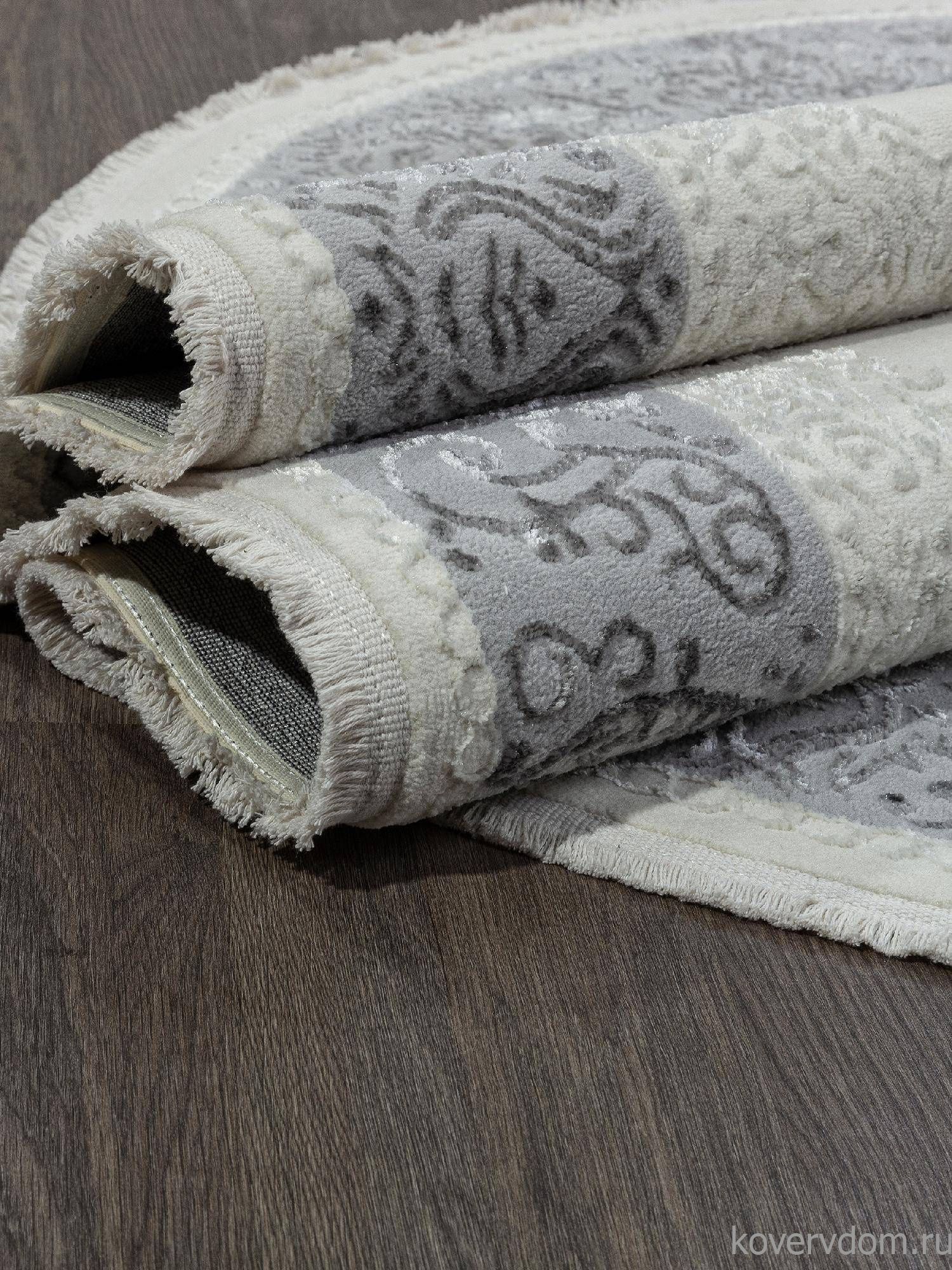Ковер SAHARA 00759B CREAM HB / GREY FDY Овал Ковер SAHARA 00759B CREAM HB / GREY FDY Овал