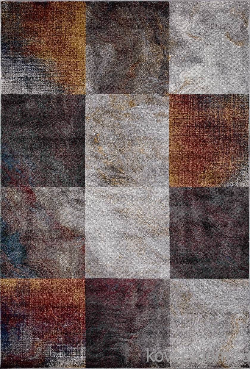 Ковер LONDON D818 GRAY-RED Ковер LONDON D818 GRAY-RED