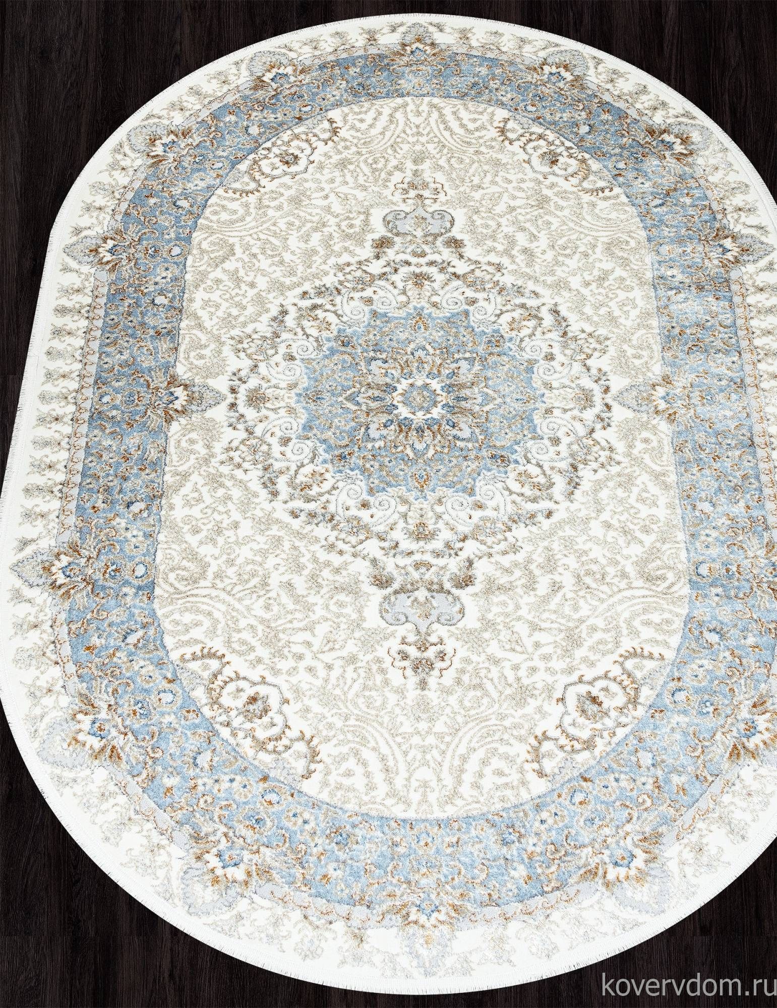 Ковер SAHARA 06066A L.BLUE FDY / CREAM HB Овал Ковер SAHARA 06066A L.BLUE FDY / CREAM HB Овал
