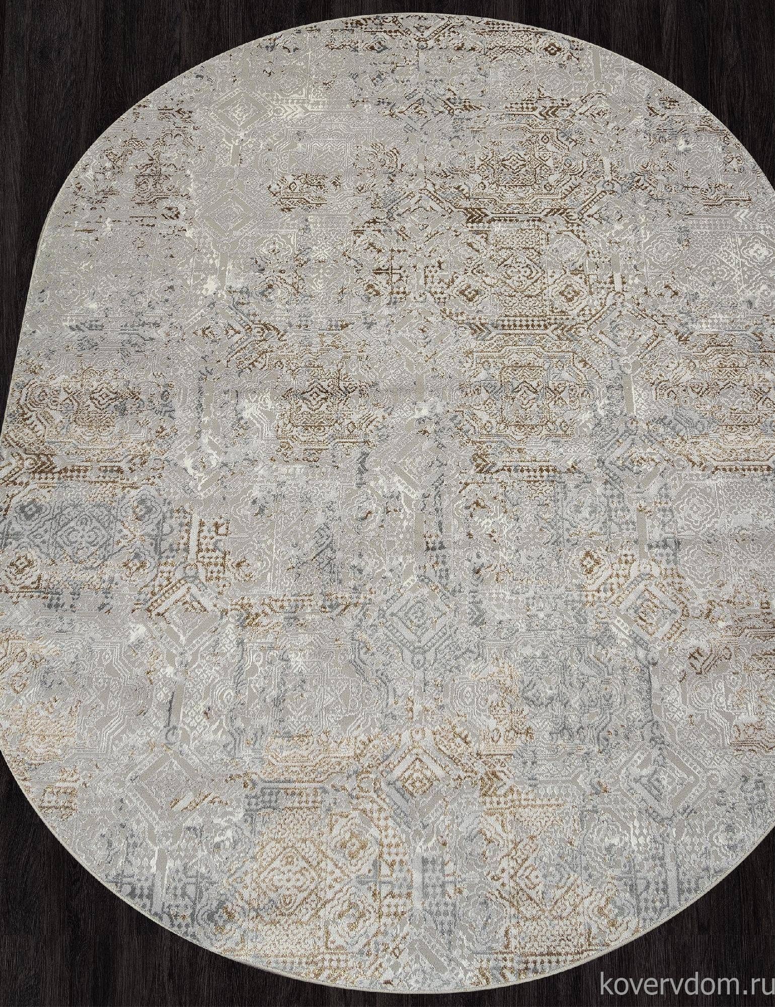 Ковер PALERMO F281 GRAY-GREEN Овал Ковер PALERMO F281 GRAY-GREEN Овал