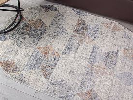 Ковер ZUMMA F257 ORANGE Овал