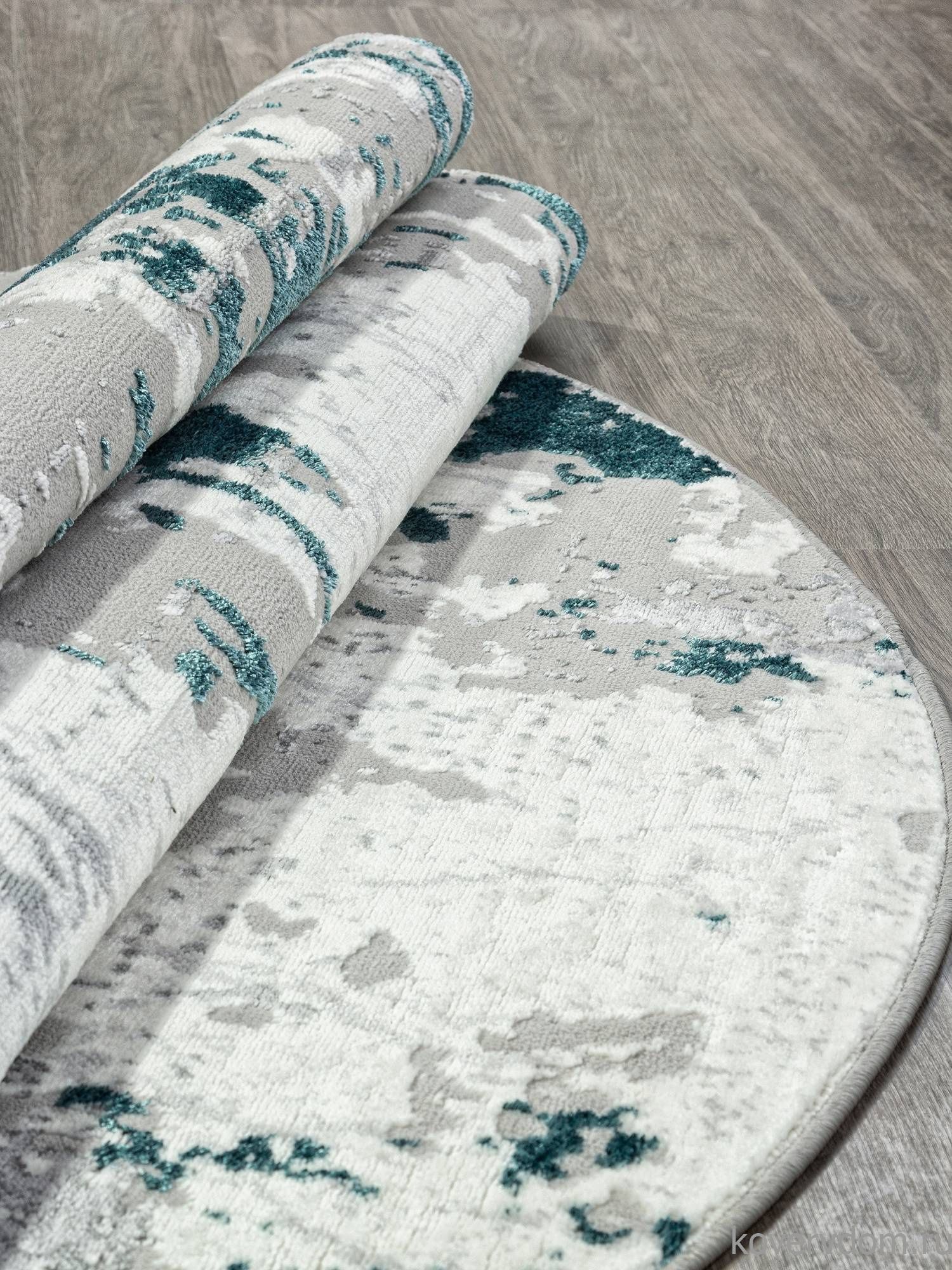 Ковер PALERMO-A F285 GRAY Овал