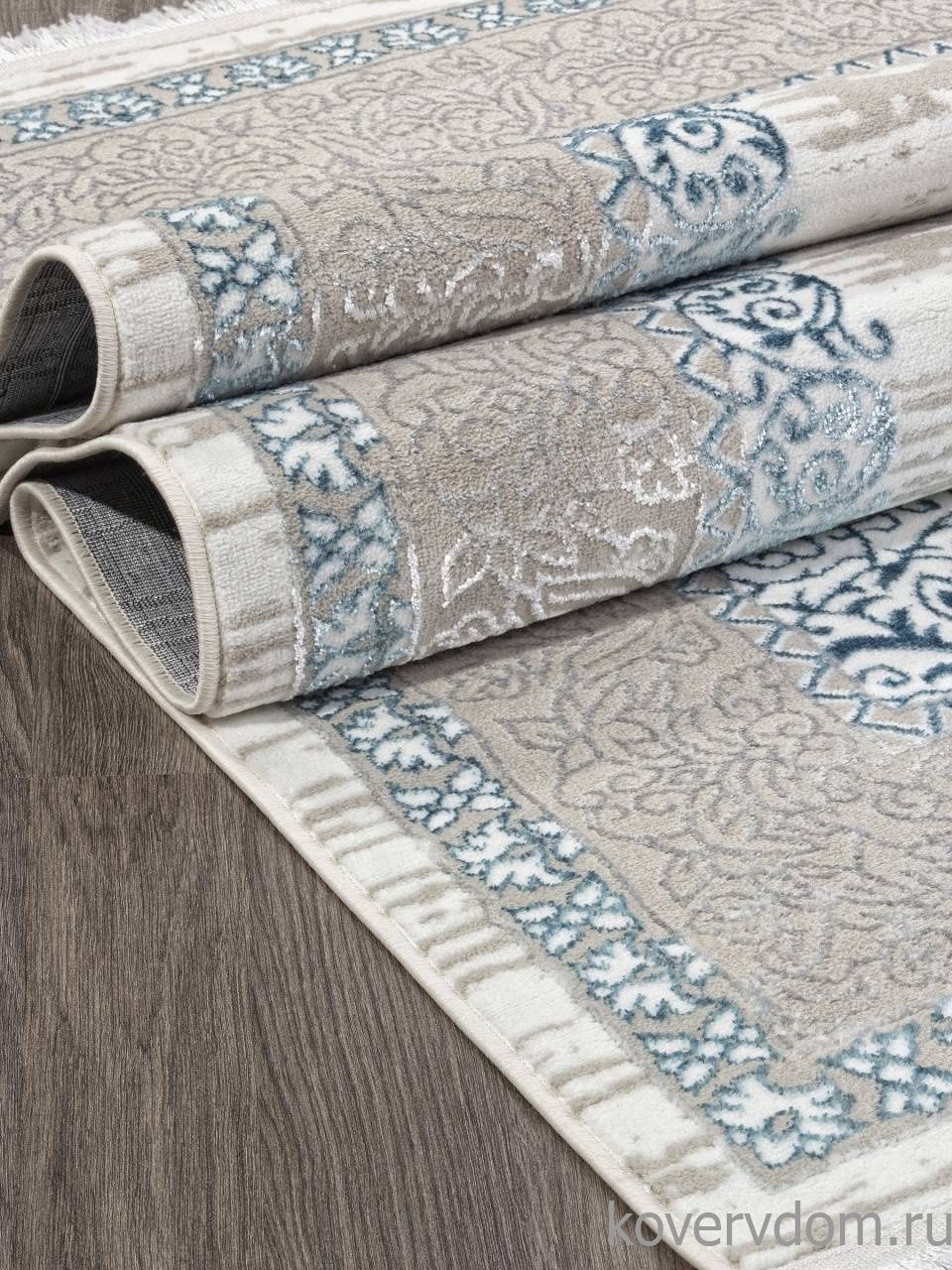 Ковер ALFANI Q012A BLUE FDY / CREAM SHRINK Ковер ALFANI Q012A BLUE FDY / CREAM SHRINK