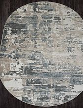 Ковер голубой NATUREL-A F231 BEIGE-BLUE Овал