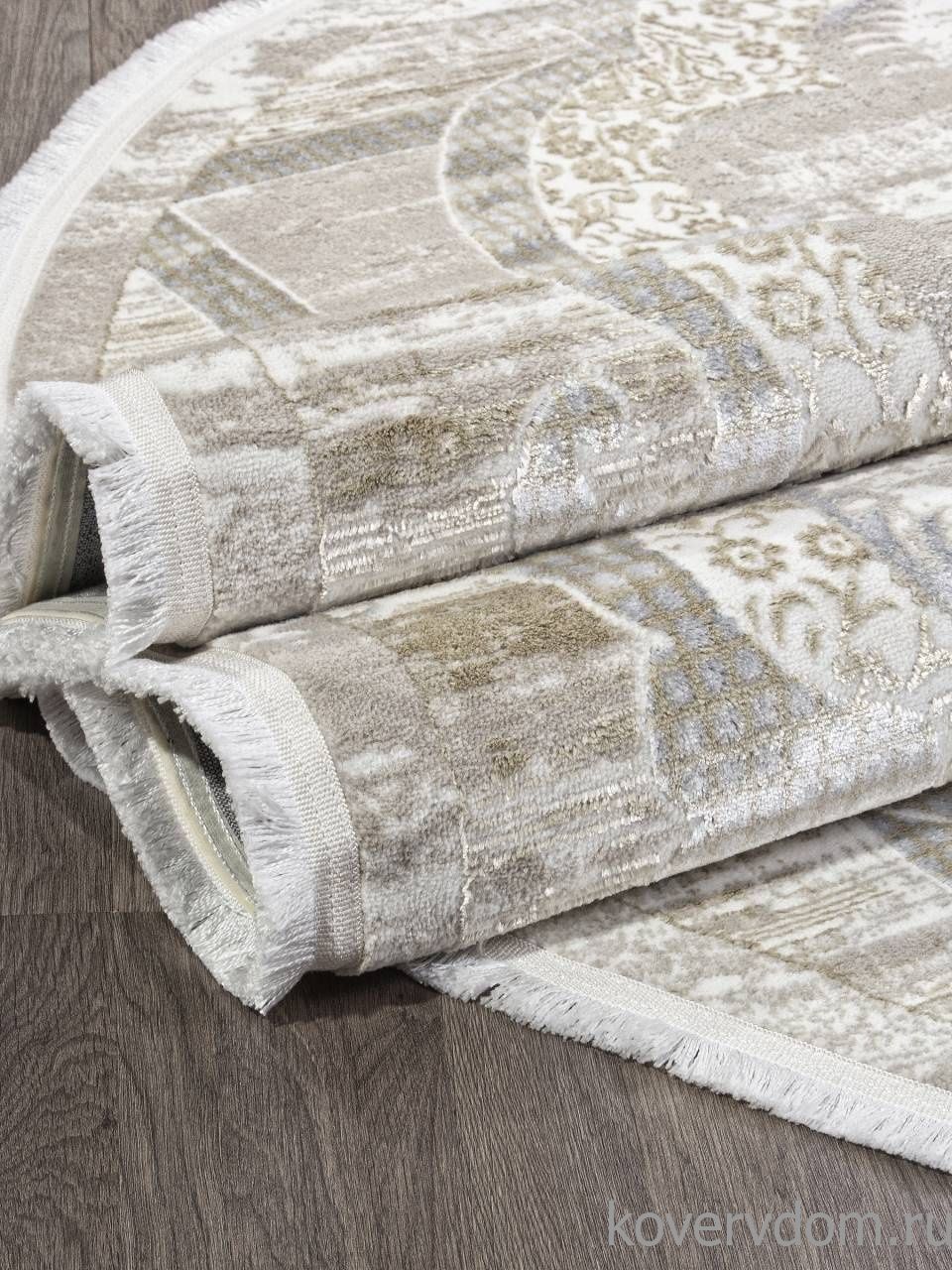 Ковер ALFANI Q018A BEIGE FDY / CREAM SHRINK Овал Ковер ALFANI Q018A BEIGE FDY / CREAM SHRINK Овал