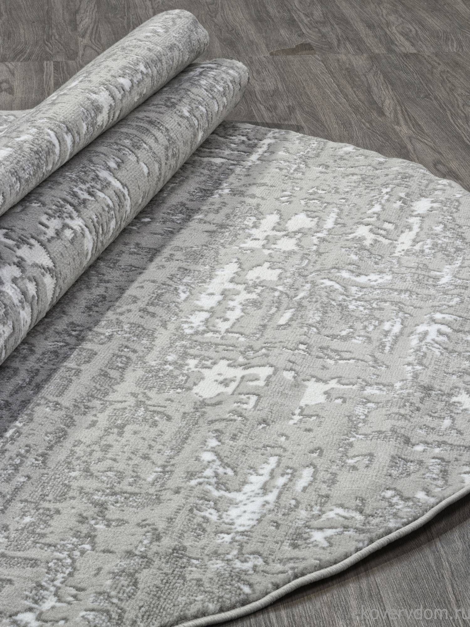 Ковер RICHI 8667 GRAY-CREAM Овал