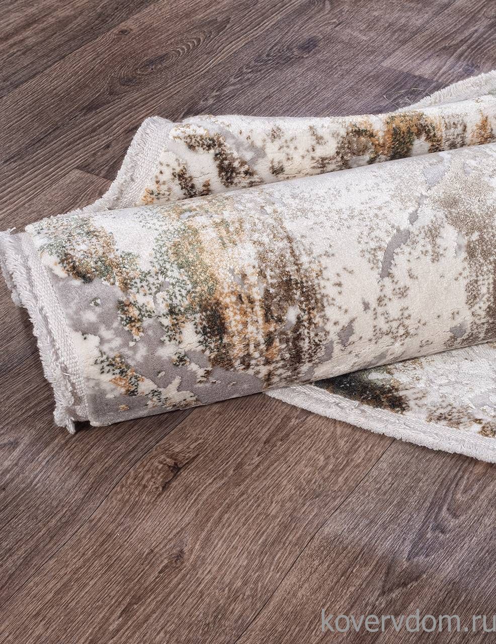 Ковер ALLURES 12123 CREAM / GREEN Круг Ковер ALLURES 12123 CREAM / GREEN Круг