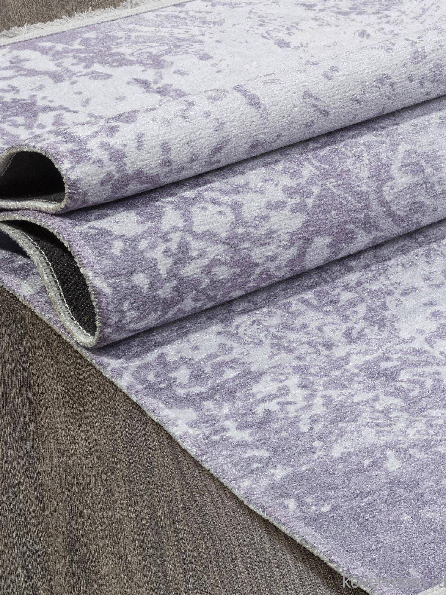 Ковер из полиэстера ЛОТУС AB189D ФИОЛЕТОВЫЙ / СЕРЫЙ Ковер из полиэстера ЛОТУС AB189D ФИОЛЕТОВЫЙ / СЕРЫЙ