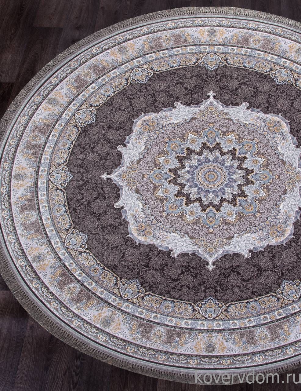 Ковер FARSI 1200 G252 DARK GRAY Круг