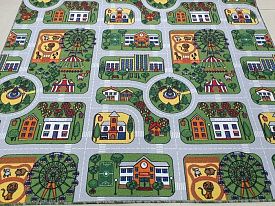 Детский ковер в детскую-палас с дорогами ECOPOLIS-A