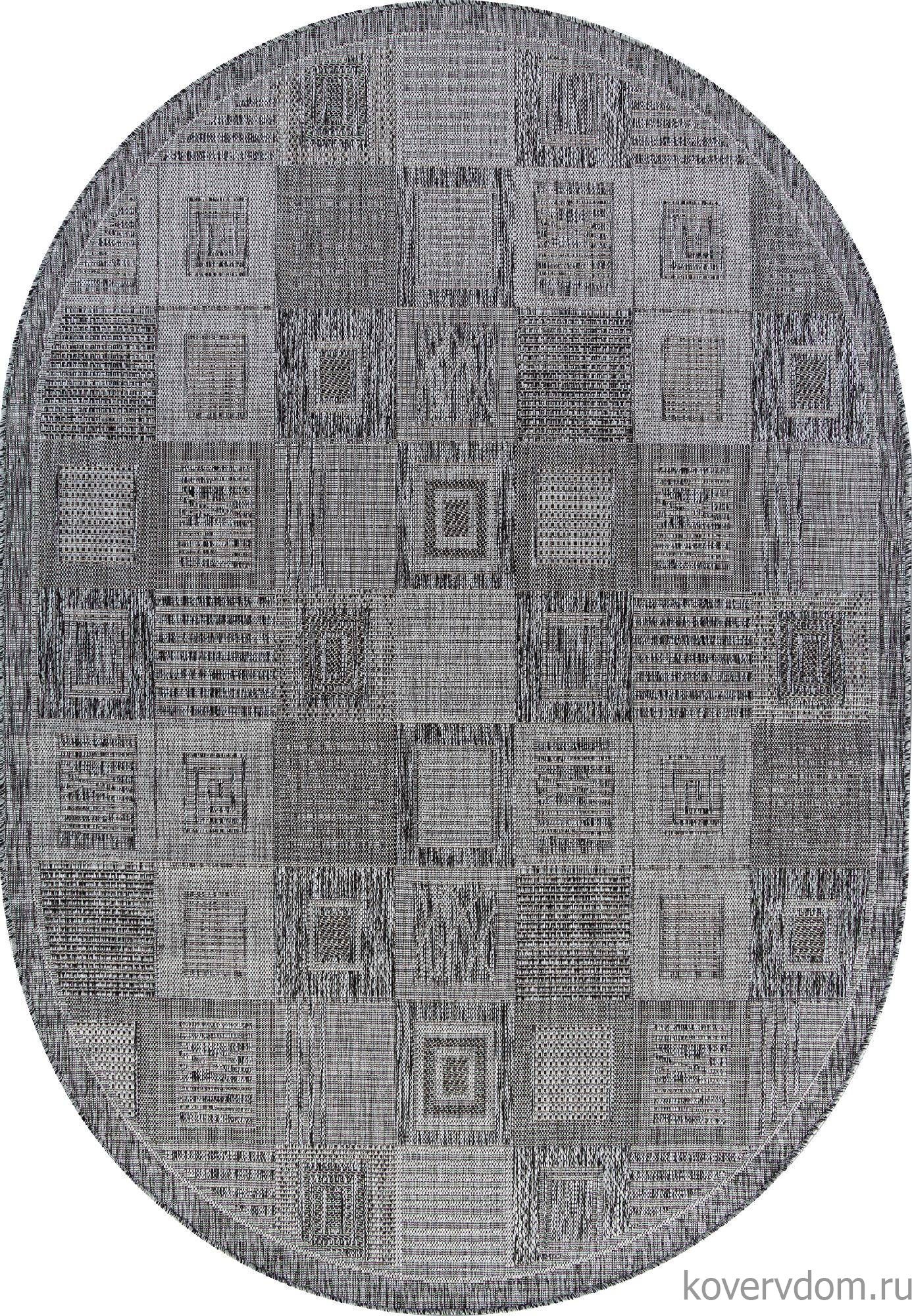 Ковер KAIR S138 DARK GRAY Овал Ковер KAIR S138 DARK GRAY Овал