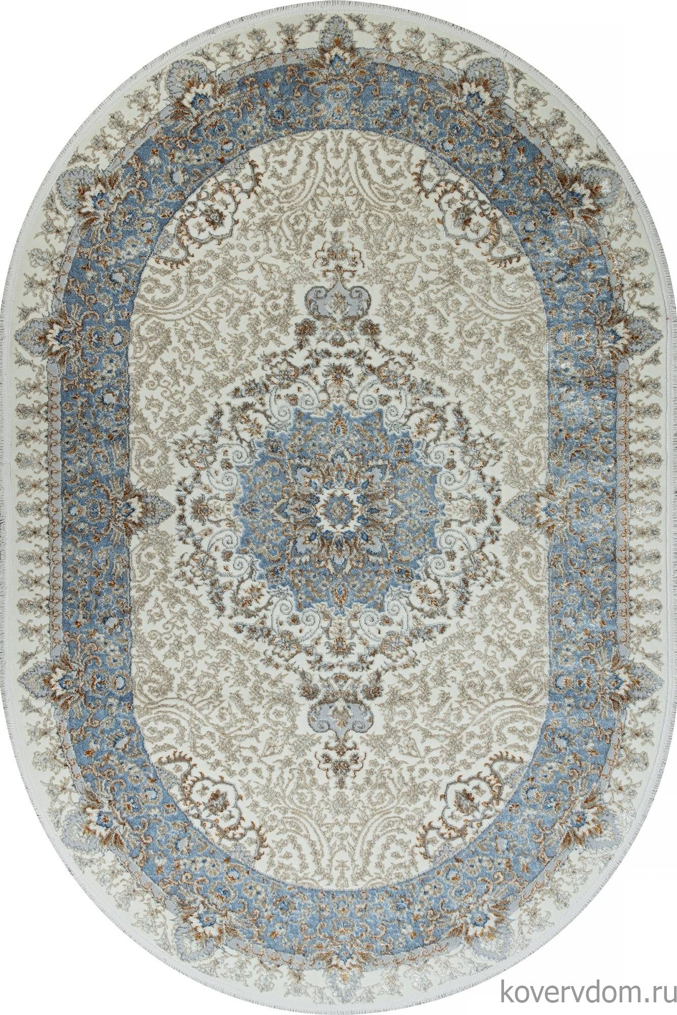 Ковер SAHARA 06066A L.BLUE FDY / CREAM HB Овал Ковер SAHARA 06066A L.BLUE FDY / CREAM HB Овал