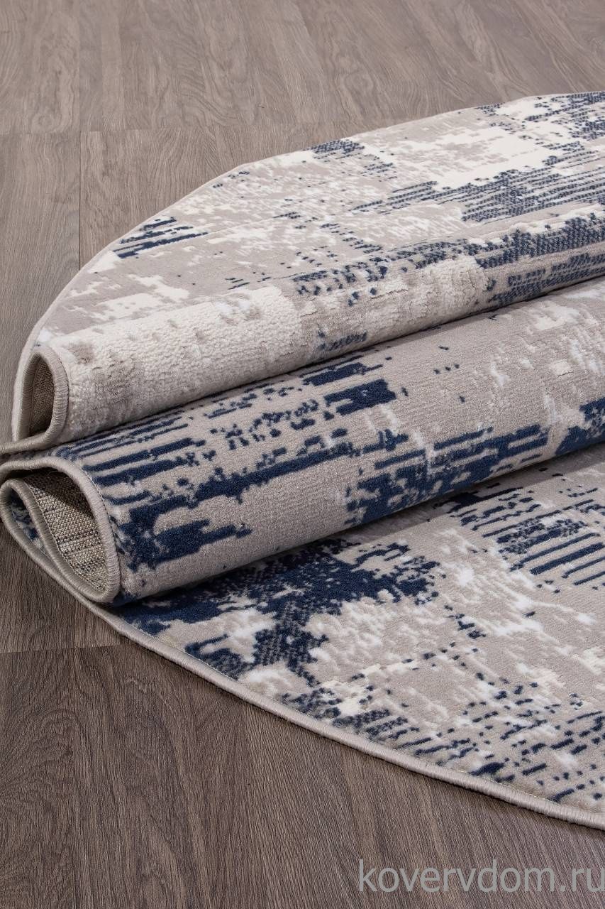 Ковер RICHI 8673 GRAY-BLUE Овал Ковер RICHI 8673 GRAY-BLUE Овал