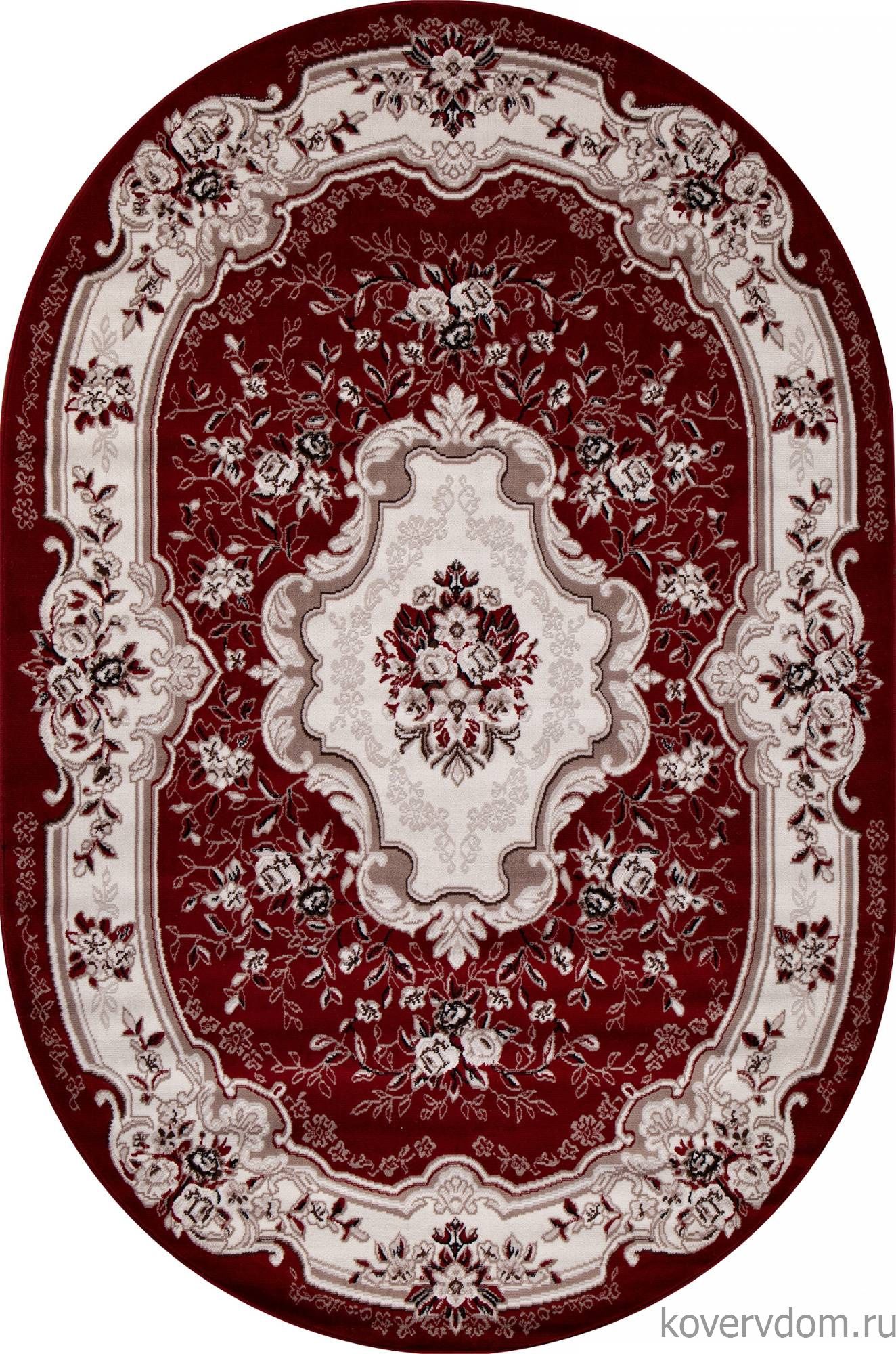 Ковер GAVANA D017 RED Овал