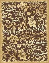 Рельефный ковер золотой из вискозы RIMINI 5093 193813 brown