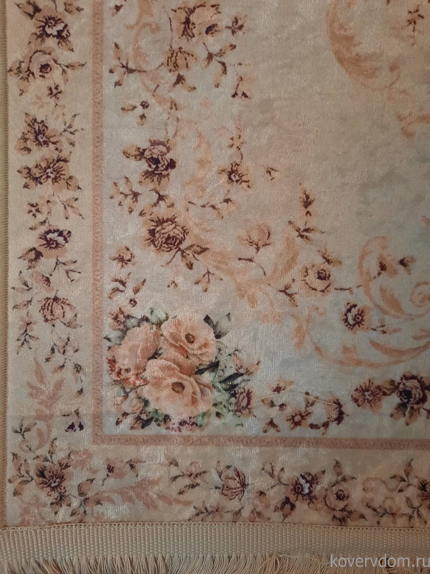 Ковер с цветами Decovilla 28003.101 Пудровый Ковер с цветами Decovilla 28003.101 Пудровый