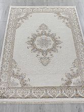 Пушистый ковер MOSSO 27236A CREAM / BLUE