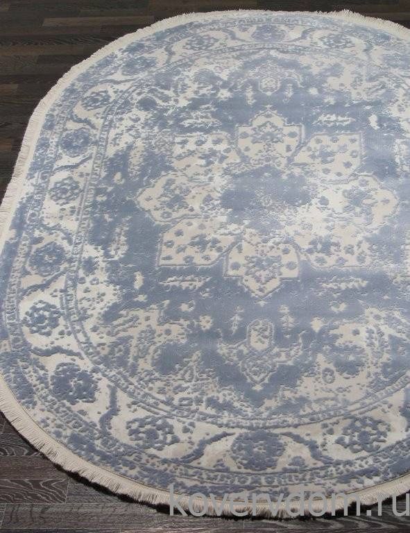 Ковер TRUVA 08311T BLUE / BLUE Овал Ковер TRUVA 08311T BLUE / BLUE Овал