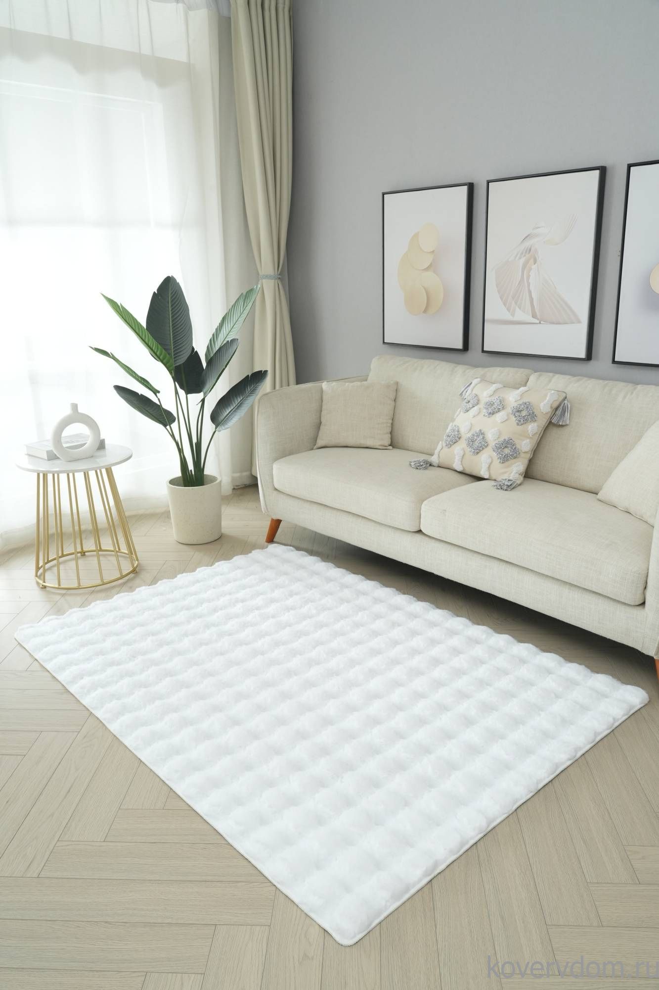 Ковер из искусственного меха BUBBLE PX1000 WHITE Ковер из искусственного меха BUBBLE PX1000 WHITE