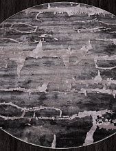 Ковер TEMPO 0101QB C.POLY L.GREY / D.GREY Круг