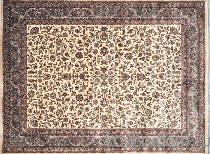 Ковер ручной работы 100% шерсть Kashan 10-60 Creme Blue Ковер ручной работы 100% шерсть Kashan 10-60 Creme Blue